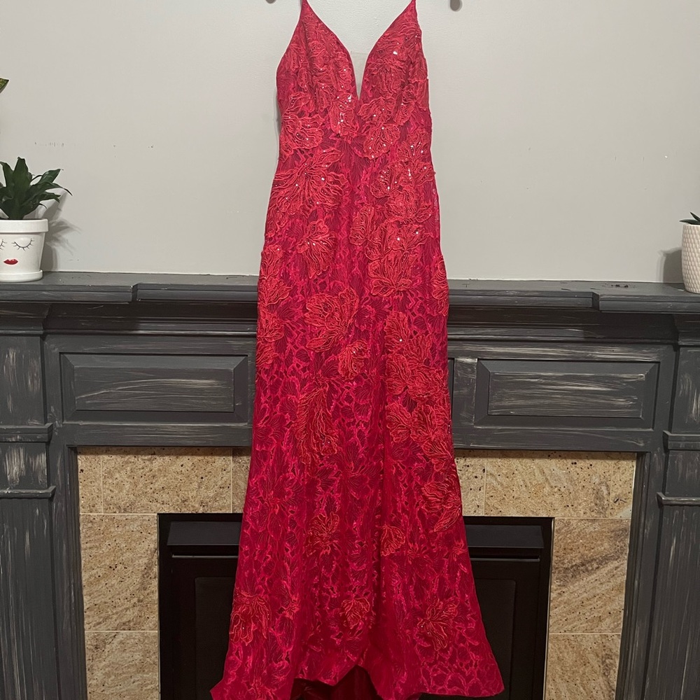 Prom dress with train